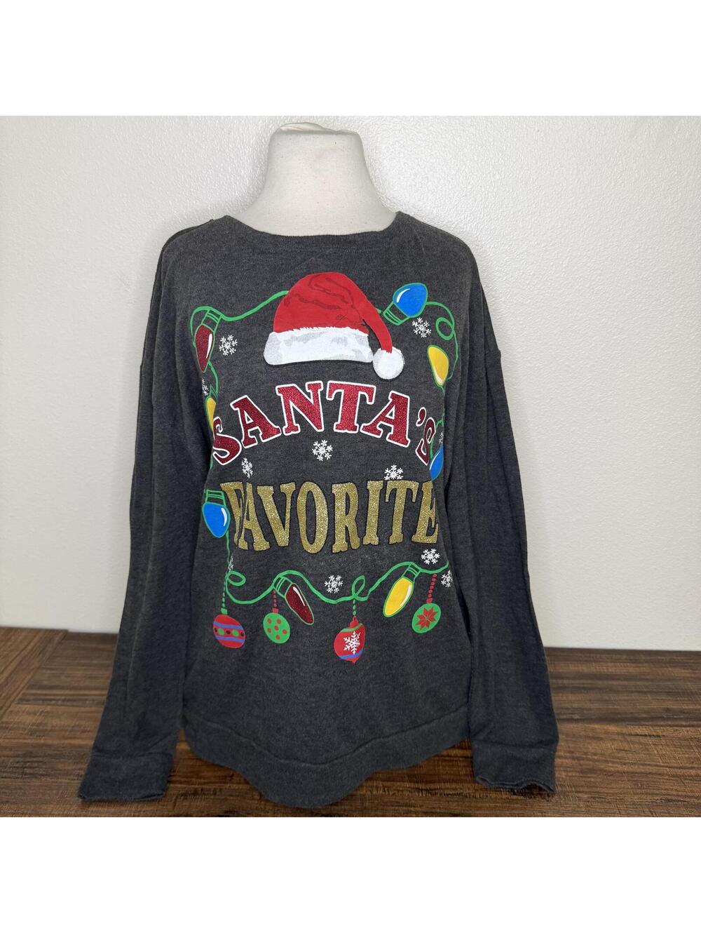 Santa's Favorite Christmas Woman's Sweatshirt